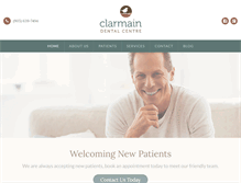 Tablet Screenshot of clarmaindental.com